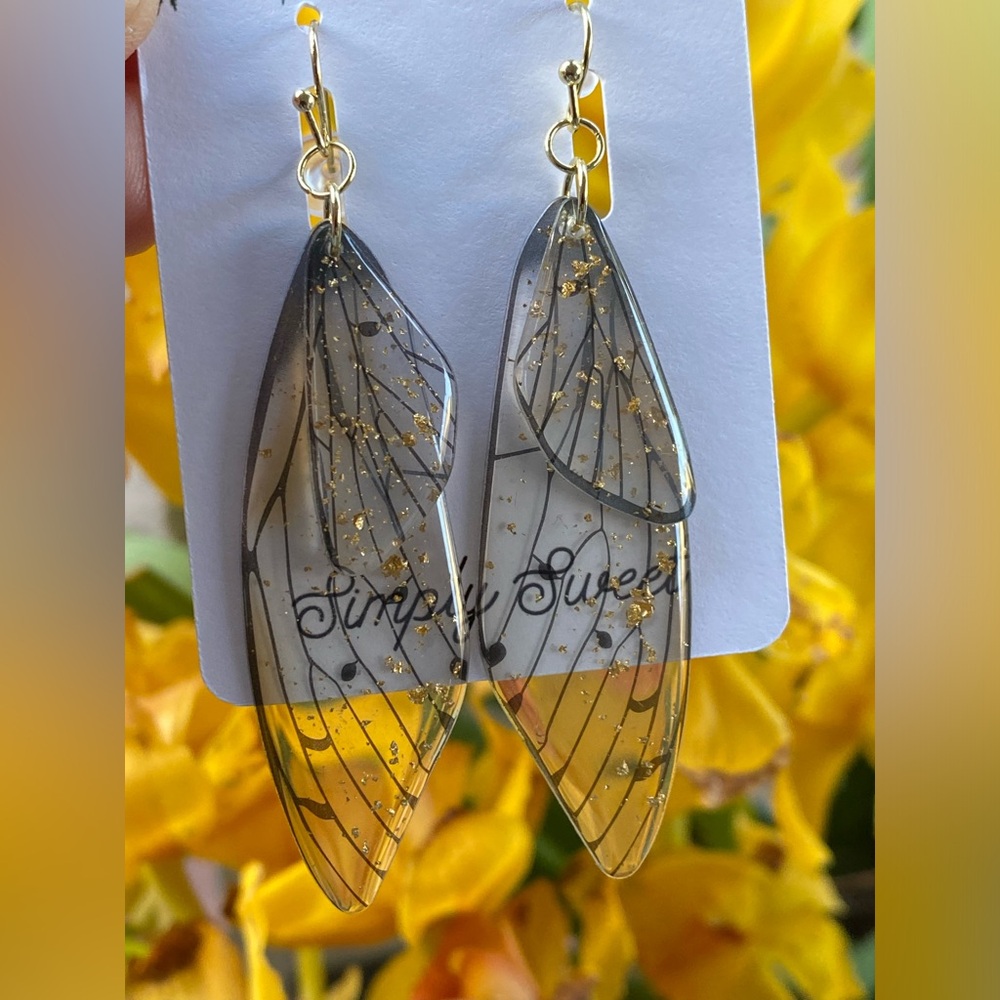Feather wing earrings